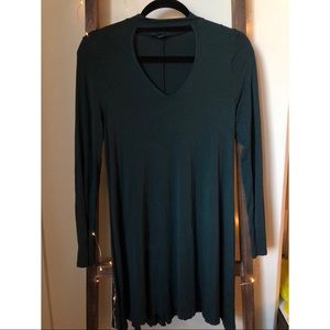 Long sleeve keyhole dress